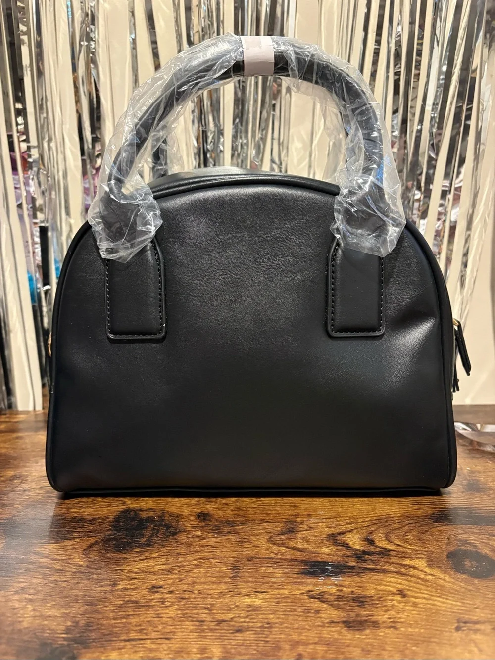 London Fog mini smooth PU satchel